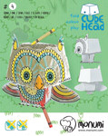 "Sowa" kolorowanka-składanka 3D dla dzieci