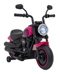 Motorek Chopper FASTER na akumulator dla dzieci Różowy + Radio FM + Panel audio + LED