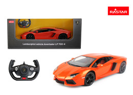 Autko R/C 1:10 Lamborghini Aventador Pomarańczowe RASTAR