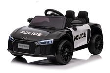 Audi R8 Policja na akumulator dla dzieci + Pilot + EVA + Wolny Start + MP3 LED