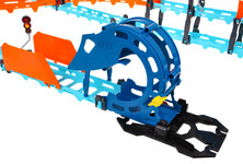 Interaktywny tor wyścigowy z tunelem + dwustronne autko dla dzieci 3+ Dźwięki Światła 80 el.