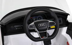 Audi RS E-Tron GT na akumulator Biały + Pilot + Napęd 4x4 + Radio MP3 + LED + EVA