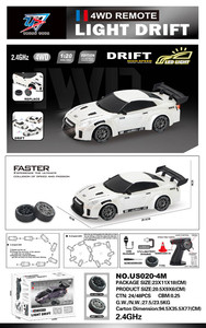 Autko R/C do Driftu 1:20 z Funkcją Świateł Biały