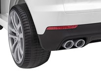 Porsche Cayenne S na akumulator dla dzieci Lakier Biały + Pilot + Wolny START + EVA + Audio LED