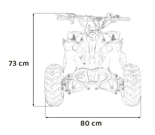 Pojazd Quad Spalinowy RENEGADE HIPERFECT 110CC Żółty