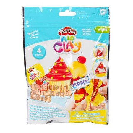 PLAY-DOH Air Clay Cupcake Donut Macaroon, zabawka kreatywna (ZIELONA)