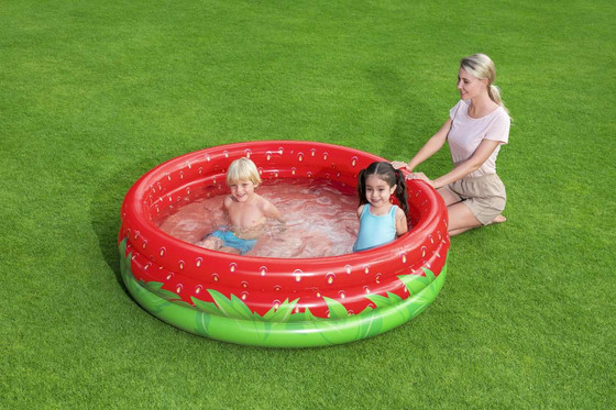 Basen Słodka Truskawka dla dzieci 2+ Brodzik 168x38cm BESTWAY + Łatka naprawcza