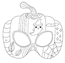 ZESTAW MASKI DYNIA I CZASZKA -  2 szt.