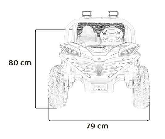 Pojazd Buggy FASTER Żółty