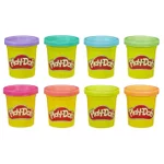 PLAY-DOH Tuba 8Pak ASST, zabawka kreatywna (NEON)