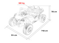 Pojazd Buggy RTR Monster Speed 4x4 Biały