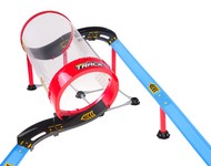 Tor Wyścigowy z Beczką dla dzieci 3+ Części konstrukcyjne 57 el. + 2 Autka + Napęd pull back