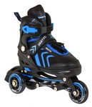 Zestaw 4w1 Rolki Wrotki Łyżwy dla dzieci Rozmiar 29-33 Niebieski