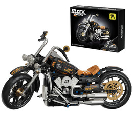 Zestaw Klocków Motocykl Czarny 455el.