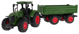 Zielony Traktor z Przyczepą