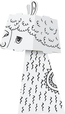 "Lama" kolorowanka-składanka 3D dla dzieci