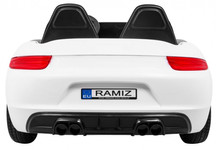 Perfecta Auto dla 2 dzieci Biały + Pompowane koła + Silnik bezszczotkowy + MP3 LED + Wolny Start