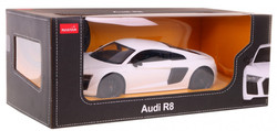 Audi R8 biały RASTAR model 1:24 Zdalnie sterowane auto + Pilot 2,4 GHz