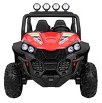 Grand Buggy Strong Lift dla dzieci Czerwony + Napęd 4x4 + Pilot + Bagażnik + Radio MP3 + LED