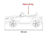 Autko BMW i4 na akumulator dla dzieci Złoty + Wolny Start + EVA + Ekoskóra + Audio LED + Pilot