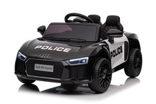 Audi R8 Policja na akumulator dla dzieci + Pilot + EVA + Wolny Start + MP3 LED