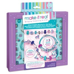 MAKE IT REAL Zestaw do tworzenia bransoletek Halo Charms True Blue, zabawka kreatywna