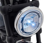 Motorek Chopper FASTER na akumulator dla dzieci Szary + Radio FM + Panel audio + LED