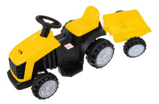 Traktor z Przyczepą Żółty