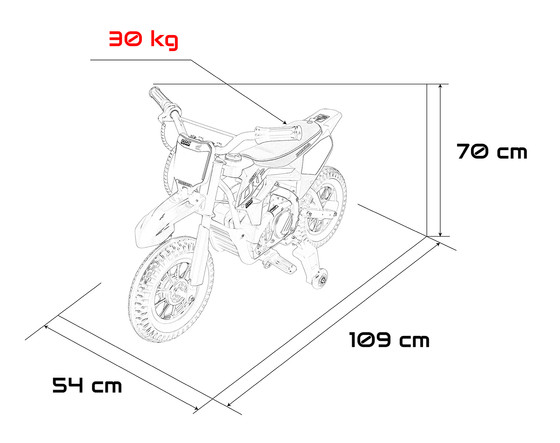 Pojazd Motor HONDA CFR450R Różowy