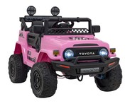 Toyota FJ Cruiser dla dzieci Różowy + Pilot + Napęd 4x4 + Audio LED + EVA + Wolny Start