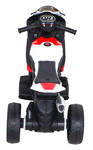 Motor BMW HP4 na akumulator dla dzieci Czerwony + 3 Koła + LED + MP3 USB + Ekoskóra