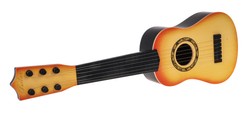 Gitara Klasyczna dla dzieci 3+ Jasny Brąz Zabawkowy Instrument + 6 Metalowych Strun