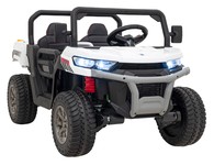 Auto Pick-Up Speed 900 dla dzieci Biały + Napęd 4x4 + Ruchomy kiper + Bagażnik + Pilot + Łopatka + Audio LED