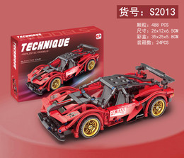 Klocki Auto Sportowe Czerwone 482el.