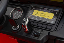 Jeep Wrangler Rubicon na akumulator dla dzieci Czerwony + Pilot + Radio MP3 LED + Koła EVA