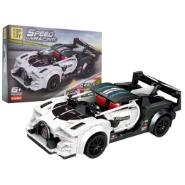 Zestaw Klocków Auto Sportowe Białe R/C