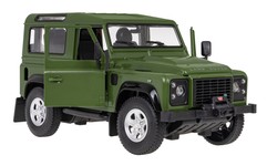 Land Rover Defender zielony RASTAR model 1:14 Zdalnie sterowanie auto + Pilot 2,4 GHz + Ręcznie otwierane drzwi