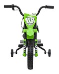 Motor PANTONE 361C na akumulator dla dzieci Zielony + Panel audio + Wolny Start + Koła EVA