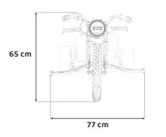 Pojazd DRIFT BIKE 21 Czerwony