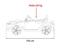 Autko BMW i4 na akumulator dla dzieci Niebieski + Wolny Start + EVA + Ekoskóra + Audio LED + Pilot