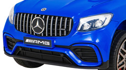 Mercedes Benz GLC63S dla dzieci Niebieski + Pilot + Napęd 4x4 + MP3 LED + EVA + Wolny Start