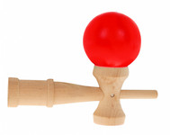 Zręcznościowa gra Kendama dla dzieci 3+ i dorosłych Drewniana zabawka + Czerwona kulka