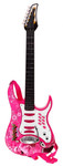 Gitara z akcesoriami dla dzieci 6+ Różowy zestaw muzyczny Wzmacniacz  + Mikrofon