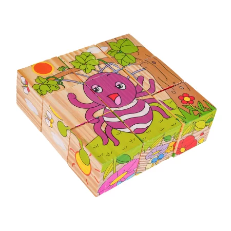 Klocki Drewniane Dla Najmłodszych Edycja Owady