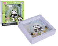 Zestaw Biżuterii Panda Niebieska Bransoletka