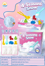 Sztuczny Plastyczny Śnieg + Akcesoria