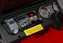 Jeep Wrangler Rubicon na akumulator dla dzieci Pomarańczowy + Pilot + Radio MP3 LED + Koła EVA