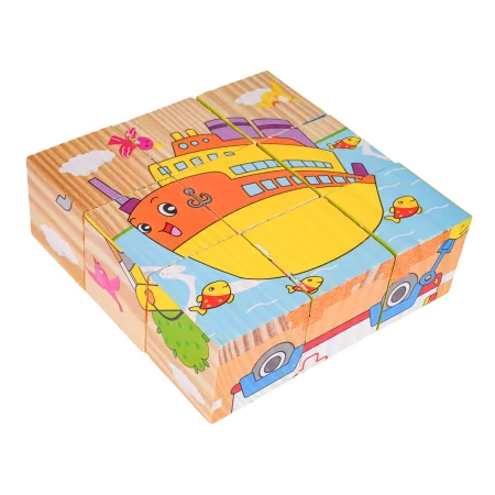 Klocki Drewniane Dla Najmłodszych Edycja Pojazdy