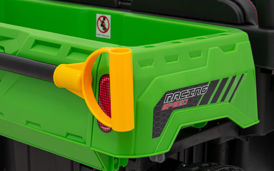 Auto Pick-Up Speed 900 dla dzieci Zielony + Napęd 4x4 + Ruchomy kiper + Bagażnik + Pilot + Łopatka + Audio LED