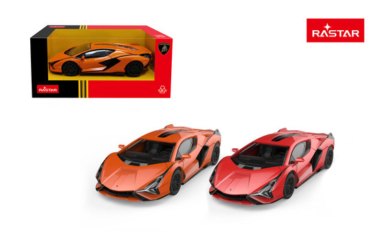 Autko Metalowe 1:43 Lamborghini Sian Czerwone RASTAR